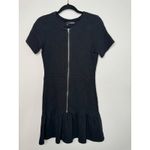 Heartloom The Kooples Black Zip Front Mini Dress Photo 4