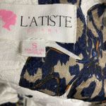 L'ATISTE L’ATISTE Women’s Floral Dress Size Small Blue Gold White Photo 5