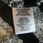 Lou & grey | Black & Grey Knit Short Sleeve Draw String Waist Top Size Small Photo 5