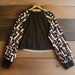 SheIn  LUNE Plus Size Colorblock Lantern Sleeve Casual Loose Top Photo 4