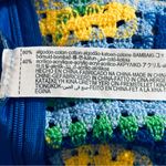 ZARA Crochet High Waisted Patchwork Boho. Shorts Bermuda Blue Sz Small Photo 7