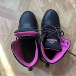 Brahma Women's Steel Toe Work Boots 8 Black Pink Photo 1