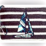 Vera Bradley Shore Enough Straw Beach Wristlet Photo 0