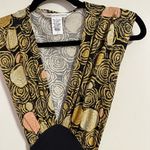 Diane Von Furstenberg  silk blend printed tie back dress vintage Y2K Photo 6