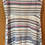 ZARA  Basic Denim Couture Boho‎ Beachy Coastal Cruise Striped Dress Size Medium Photo 0