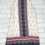 Aeropostale  Cream Printed Above Knee Boho Print Tie-Back Shift Dress‎ Size XS Photo 0