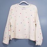 Wildfox Oatmeal Hearts Print Sweatshirt and Short Lounge Set Co-Ord Sets Photo 0