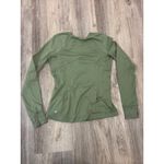 Lululemon  Runderful Long Sleeve Rulu Brushed in Willow Green. Size 6 Photo 2