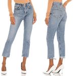 AGOLDE NEW  Riley High Rise Cropped Straight Fit‎ Jeans in Emulsion wash, 31 Photo 2