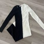 Color block sweater dress Black Photo 0