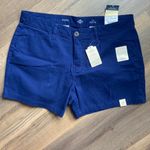 st. john's bay St. John Bay Women’s Blue Mid Rise Easy Fit Through Hip & Thigh Shorts Size 14P Photo 9
