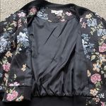 Hippie Rose  Floral Bomber Jacket - Black and Multicolor Photo 14