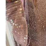 Cable & Gauge  lavender with Champagne Sequin Short Bell Sleeve Top S Lined NWOT Photo 4