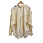 Pistola Sloane oversized buttondown Shirt in Butter yellow size Large f#BTRYL Photo 6