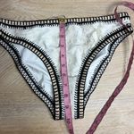 Platinum Swimwear Cobra Crochet Trim Bikini Bottoms‎ Size S High Waist NWT Black Photo 5