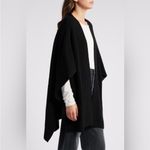 ALLSAINTS  Traveling Rib Knit Ruana Wool Blend Sweater Cardigan ONE SIZE PLUM Photo 7