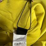 Micas Bright Yellow Basic Satin High Waisted Straight Leg Trousers Size L Photo 12