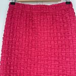 Urban Outfitters  Kimmy Bubble Knit Midi Skirt Pink Crinkle Pull On Size S Photo 2