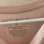 Fifth Sun FINAL MARKDOWN  Pink Cat Graphic T-Shirt 2x Photo 2