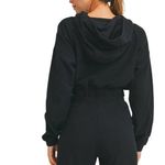 Mono B Ribbed Hooded Sweatshirt Cropped NWT Photo 4