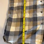 Woolrich  Womens  Multicolor Plaid Flannel Full Snap Shirt Medium Brown Gray Photo 5
