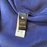 AQUA  Mini Silk‎ Blue dress, v-neck, sleeveless, elastic high waist, size Medium Photo 5