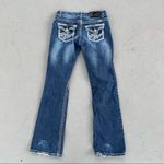 Rock & Roll Cowgirl low rise jeans with embroidered flap back pockets 27x34 Photo 2