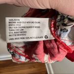 Xhilaration  Sleeveless Romper Red White Floral Photo 13