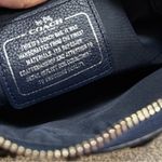 Coach Vintage  Restored Navy Chelsea Leather Shoulder Bag With Floral Rivets Photo 3