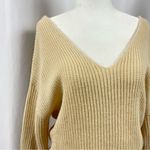 Sky And Sparrow Small Boho Tie Open Back Bell Sleeve Hippie Yoga Sweater V Neck Photo 8