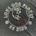 Lucky Brand Lucky‎ Brand XL Love Our Planet Graphic Tee Dark Gray Eco Earth Kind Vibes Photo 7