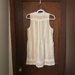 Faherty  Isha Sleeveless Pintuck Organic Cotton Dress Size S Photo 3