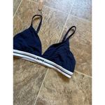SKIMS  Fits Everybody Logo Triangle Bralette Navy Size Large Photo 6