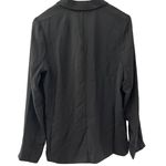 Bobeau Solid Black Long Length Front Pockets Double Breasted Blazer Size Large Photo 1