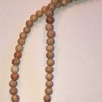 2 Elegant Semi Precious Stones Beaded Boho Cream and Tan Necklaces Photo 5