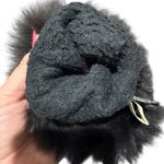 Ladies M Black Leather Mittens Faux Fur Trim Thinsulate Photo 14