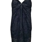 Bardot NWT  Lola Black Lace Midi Slip Dress Cocktail Party Women's Size 4 | XS Photo 2