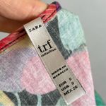 ZARA  TRF Cropped Top Fruit Print Tie Front Farmers Market Size Small Crop Blouse Photo 5