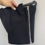 Banana Republic NWT Cropped Ruffle Top Black Woman’s Size 2 Zip Up Tube Top Photo 5