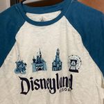 Disneyland Resort Women’s White Blue Baseball T-Shirt Medium New Parks Photo 3