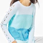 Lilly Pulitzer Blue Gradient Crew Neck Sweater Size XS Photo 0