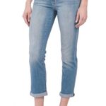 Hudson Jeans Hudson Blair High Rise Rolled Cuff Straight Crop Light Wash Jeans | Blue | 27 Photo 0
