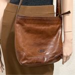 Vintage FRYE Melissa Brown Genuine Leather Crossbody Bag Photo 3