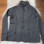 90 Degrees by Reflex 90 Degree by Reflex Sweatshirt Women's L Gray Full Zip Pocket Stretch Activewear Photo 0