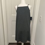 Lou & grey NWT Petite Charcoal Gray Tank Dress Sz MP Photo 3
