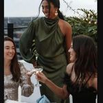 Petal and Pup Amelia One Shoulder Long Sleeve Cut Out Midi Dress L Photo 2