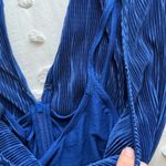 Maeve Anthropologie  Sonata Cropped Wide Leg Jumpsuit Blue Size 0 Photo 8