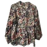Habitat  Button Front Collard Shirt Painted Garden Size L 34513 Photo 0