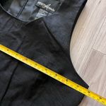 Vintage Embroidered Linen Blend Embellished with Shells Black Maxi Dress Size 8 Photo 8