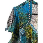 East 5th  Abstract Patterned Short Sleeve Stretchy Professional Blouse Photo 2
